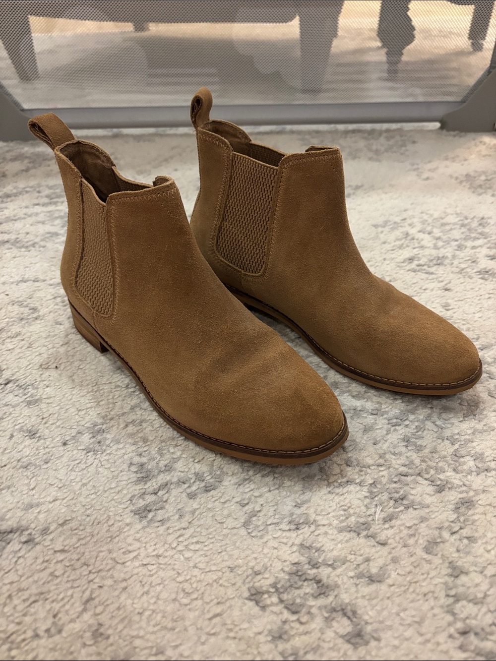 Toms Women's Suede Boots in Tan